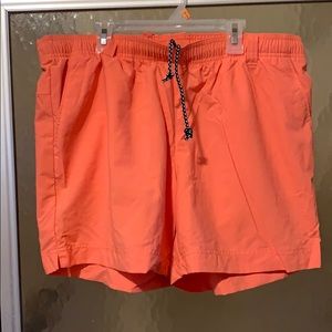 L Peachy Orange Columbia Shorts. No tag/never worn